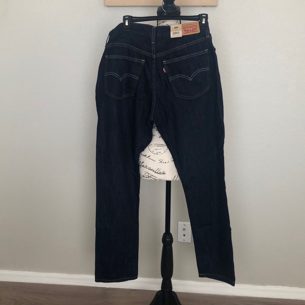 Levi’s darker wash straight leg jeans